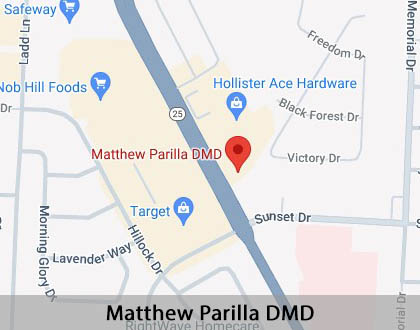 Map image for General Dentist in Hollister, CA